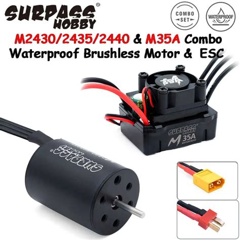 Surpass Hobby Waterproof Combo M Brushless Motor W M A