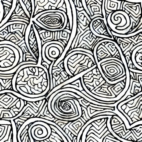 Coloring Page Black And White Zentangle Pattern Creative Fabrica