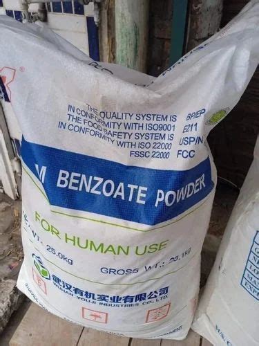 25kg Sodium Benzoate Powder For Industrial Bag At Best Price In Valsad