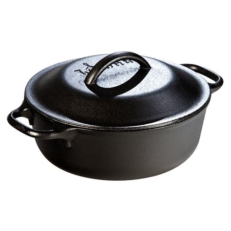 Lodge L2sp3 2 Qt Pre Seasoned Cast Iron Serving Pot