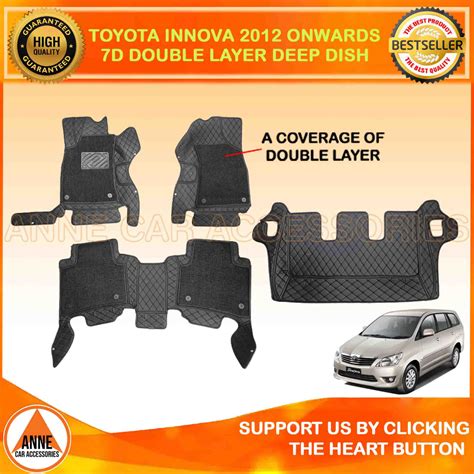 Double Layer D Rohs Car Deep Dish Matting For Toyota Innova