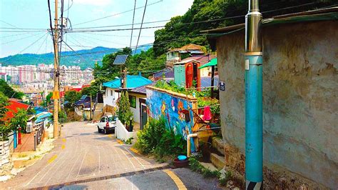 K Seoul Walk Through The Korean Slum Area With Murals A Village On