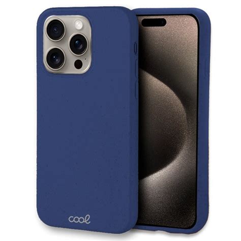 Cool Funda Eco Biodegradable Azul Marino Para Iphone Pro Max