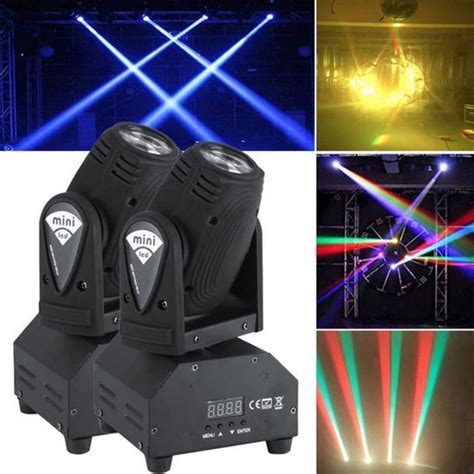 Pcs Lyres De Sc Ne Led W Rgbw T Te Mobile De Sc Ne Dmx Disco Dj