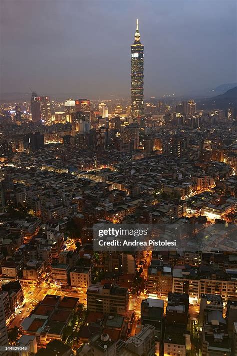 Taipei Financial Center Taipei 101 Building High Res Stock Photo