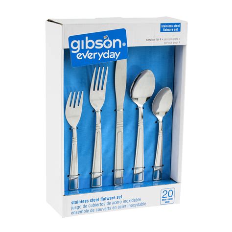 Juego De Cubiertos De 20 Piezas MARCA GIBSON EVERYDAY LA INCREIBLE ABM