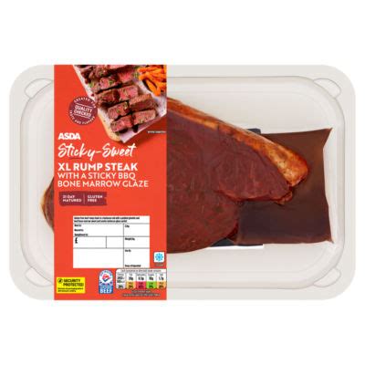 Asda Xl Rump Steak With A Sticky Bbq Bone Marrow Glaze Hellosupermarket