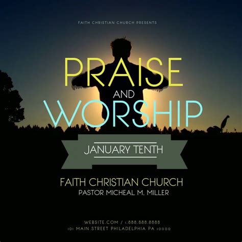 Praise And Worship Template Postermywall