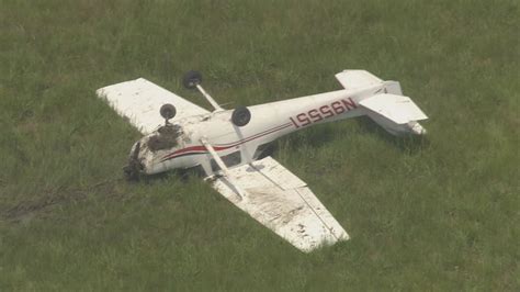 Plane Flips Upside Down At La Porte Airport