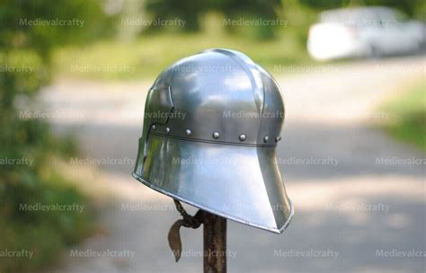 16 Gauge Medieval German Helmet Medieval German Sallet Helmet Medieval