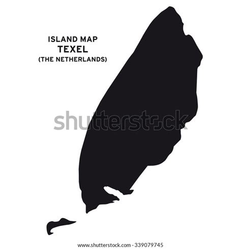 Island Map Texel Netherlands Stock Vector (Royalty Free) 339079745