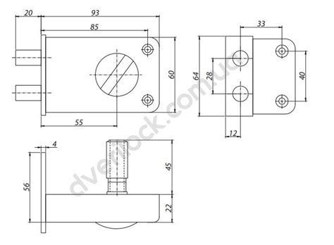 Накладной замок Арико ЗН-2 - DveriLock -Дверные ручки, замки для дверей ...