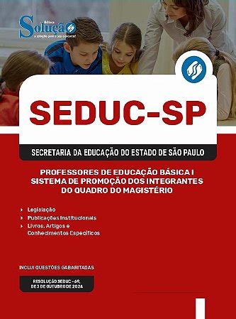 Apostila Seduc Sp Prova De M Rito Professor Peb Solu O