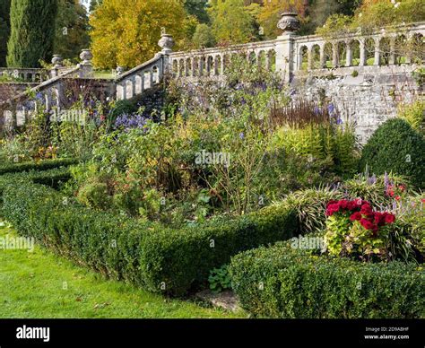 Steps And Flower Beds Englefield House Gardens Englefield Estate