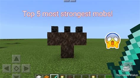 Top 5 Most Strongest Most Strongest Mobs In Minecraft Pe Youtube