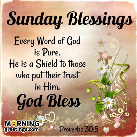 30 Super Sunday Morning Blessings Morning Greetings Morning Quotes