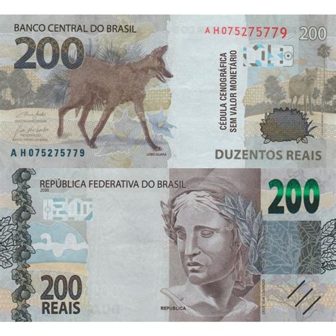 Nota Fake Reais Tamanho Real Kit Contem Unidades Envio H