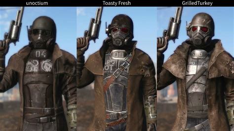 Fallout 4 Ncr Veteran Armor Mods Comparison Youtube