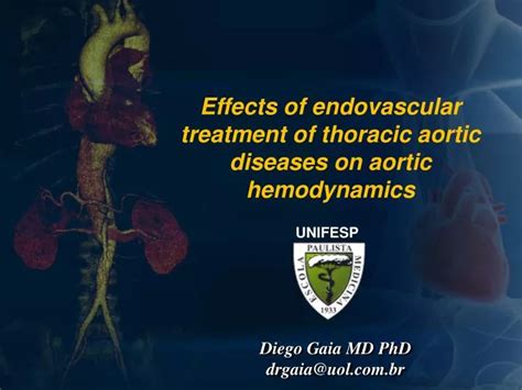 Ppt Effects Of Endovascular Treatment Of Thoracic Aortic Diseases On Aortic Hemodynamics