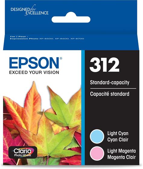 Epson T312 Light Cyan Light Magenta Combo Pack Claria Photo HD