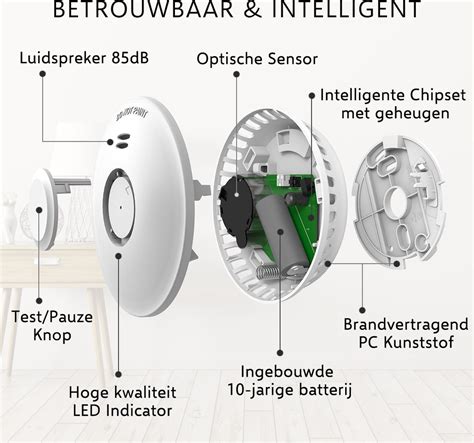 Elro Fz R Draadloos Koppelbare Rookmelder Met Jaar Batterij