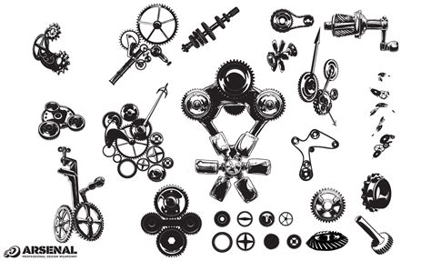 Steampunk Gears Vector at Vectorified.com | Collection of Steampunk ...