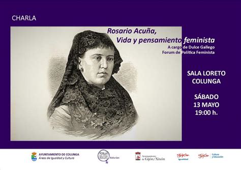 Rosario De Acu A Vida Y Pensamiento Feminista Turismo Colunga