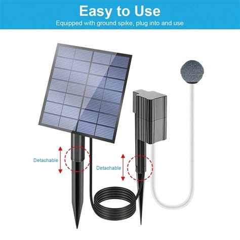 Solar Air Pump Solar Pond Aerator With Solar Panel Oxygen Pump Air