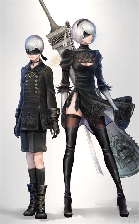 Nier Automata 9s And 2b Nier Automata Automata 2b Nier Autómata