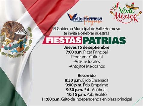 Invita Gobierno De Valle Hermoso A Celebrar El Aniversario Del