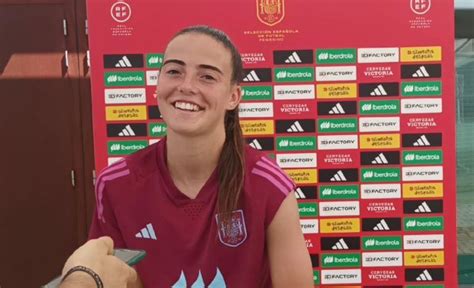 María Pérez en el Media Day de la Selección española Reinas del balón