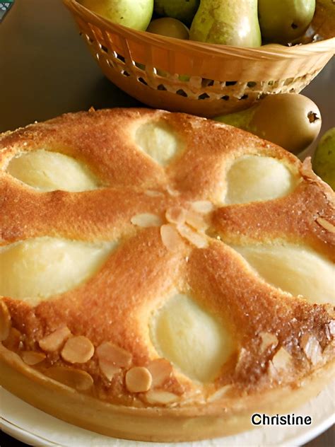 Recette de Tarte aux poires à la frangipane