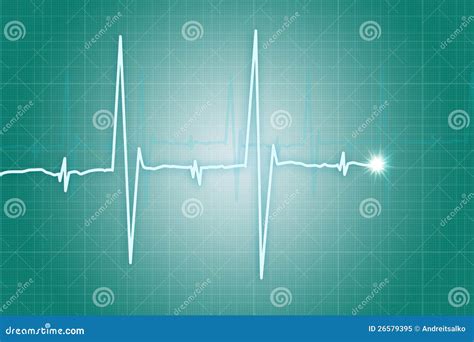 Het Hart Sloeg Cardiogram Stock Illustratie Illustration Of Hart