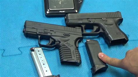 Glock 26 9mm Vs Springfield Xds 9mm Youtube