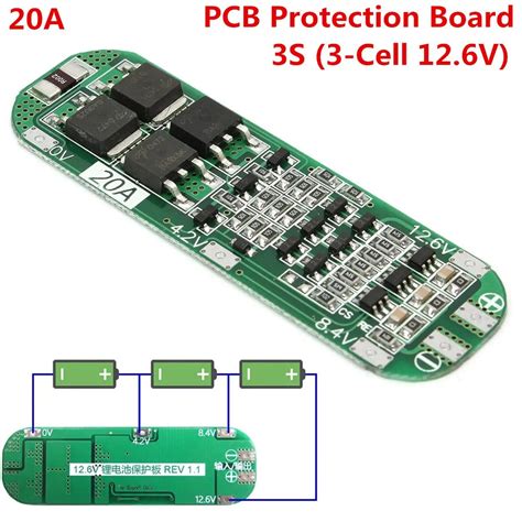 New S A Li Ion Lithium Battery Charger Pcb Bms Protection