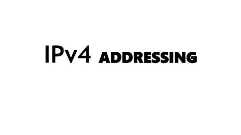 IPv4 ADDRESSING Pptx