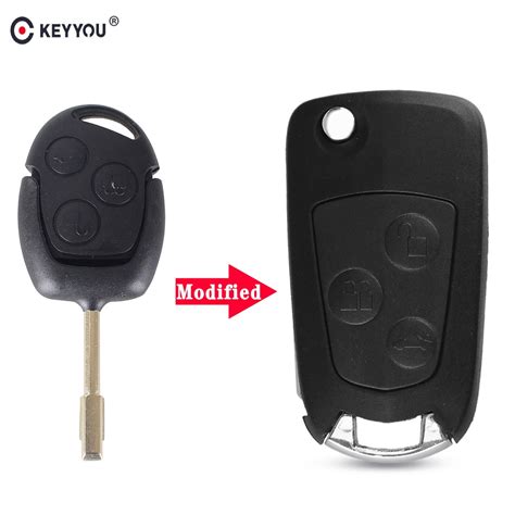 Keyyou Carcasa De Llave Remota Plegable Para Coche Carcasa De Repuesto