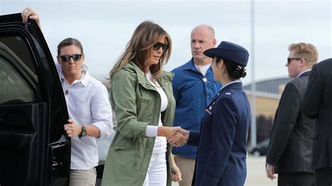 Melania Trump Reveals Message Behind I Really Don T Care Jacket Us News Sky News