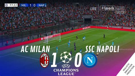 Ac Milan Vs Ssc Napoli Match Highlights Videogame Simulation