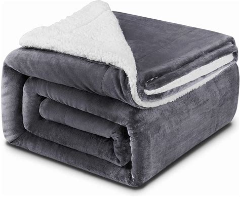 KANKAEU Coperta 130x160 Cm Coperta Sherpa Spessa E Calda 550GSM