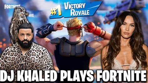 DJ Khaled Plays Fortnite W Megan Fox Megan Fox Dj Khaled Play