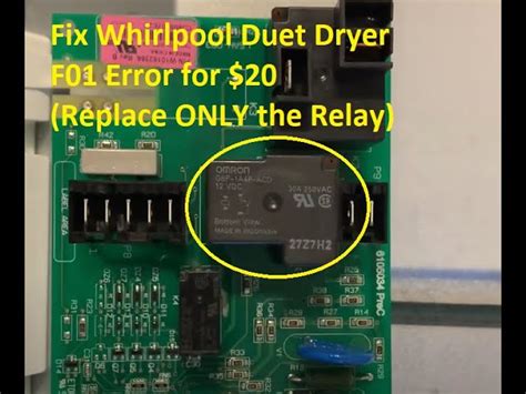 Whirlpool Duet Dryer Control Board Test Vvticoast