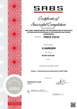 Sabs Certificate Pdf