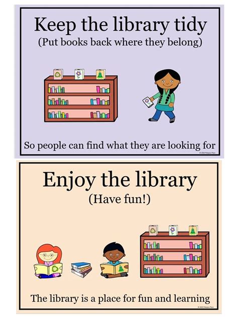 Library Rules Printable