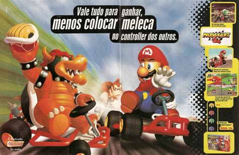 Small Mario Findings 1997 Brazilian Print Ad For Mario Kart 64 Main