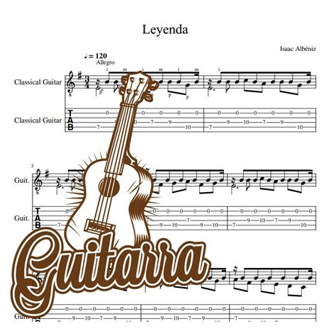 Isaac Alb Niz Asturias Leyenda Score Guitar Sheets Tutorial