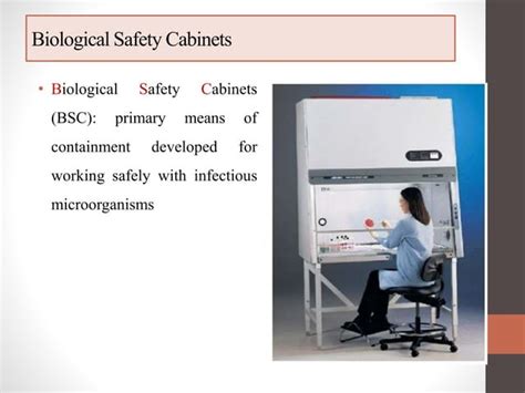 Safety And Biosecurity Lab4biosafety Cabinets Bscs Ppt