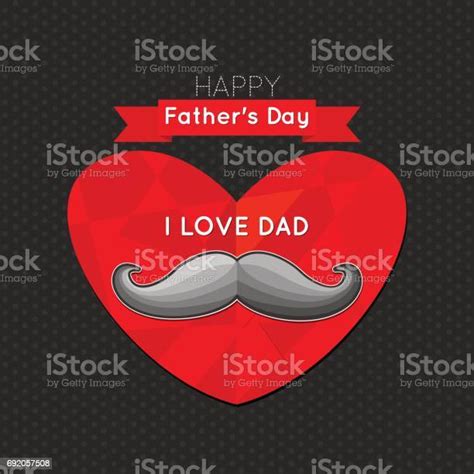 Fathers Day Poster Illustration Fathers Day Greeting Card Template