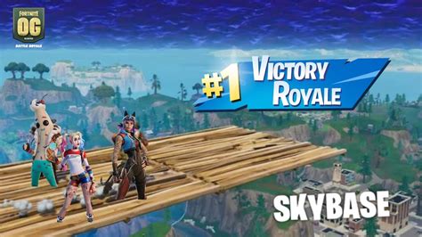 Robimy Skybase W Fortnte Fortnite Og Win Youtube