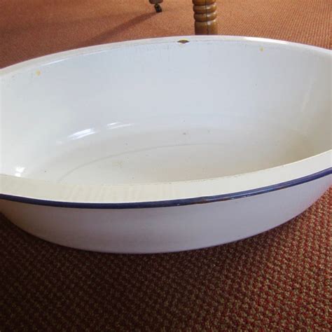 Enamel Wash Basin Etsy